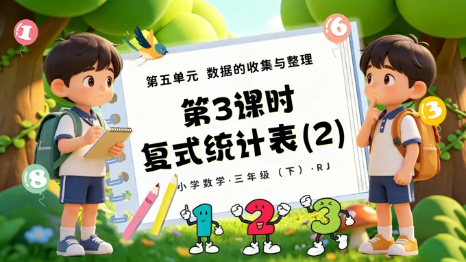 三年级数学下册人教 第五单元 第03课时《复式统计表(2)》ppt课件(教案)