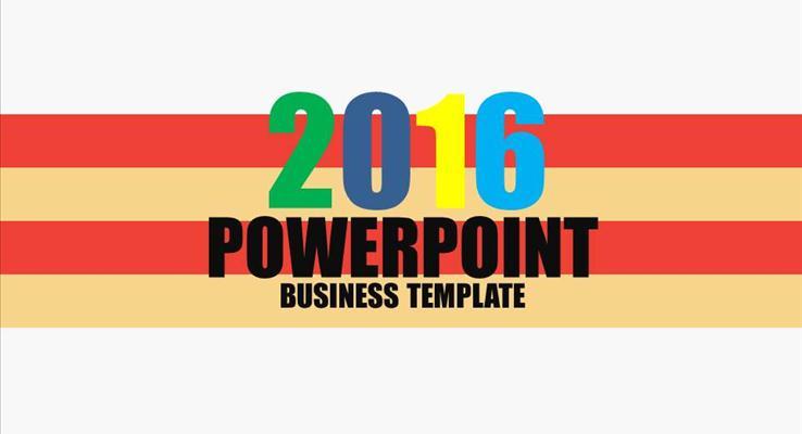 欧美扁平简约风格PPT通用模板