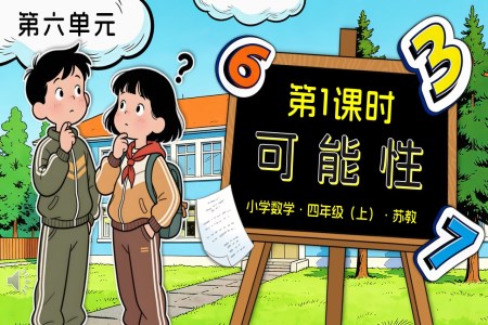 第六單元 第1課時(shí) 可能性蘇教小學(xué)數(shù)學(xué)四年級上PPT課件（含教案+分層作業(yè)+學(xué)習(xí)任務(wù)單）
