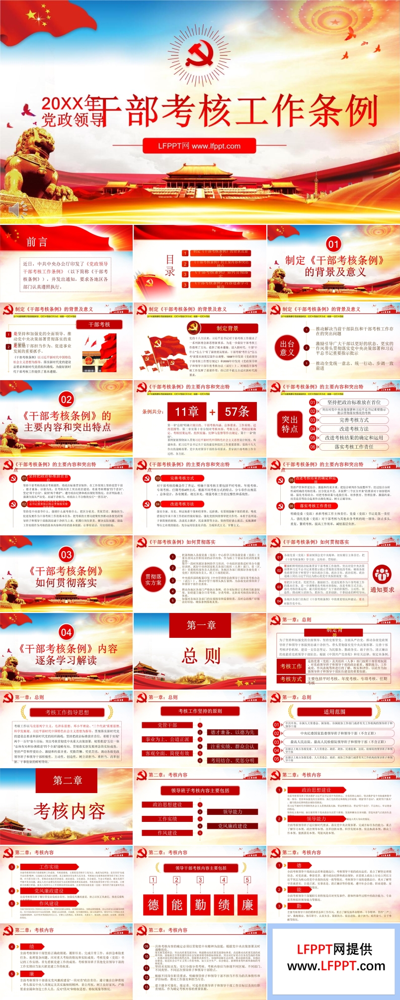 干部考核工作条例PPT模板