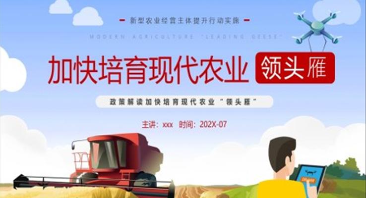 加快培育现代农业领头雁PPT