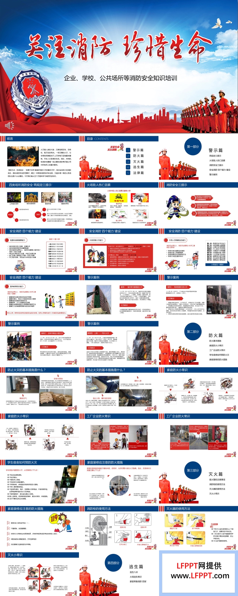 消防日消防安全知识培训PPT课件