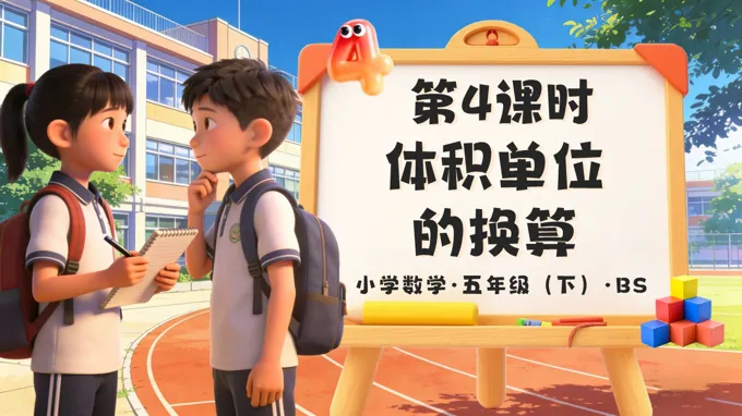 第四單元 第4課時 體積單位的換算（教學課件）五年級數(shù)學下冊北師大ppt課件（教案+學習任務(wù)單+分層作業(yè)）