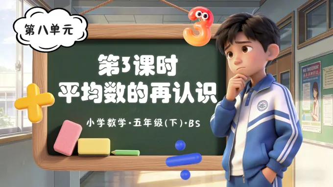 第八單元 第3課時(shí) 平均數(shù)的再認(rèn)識(shí)（教學(xué)課件）五年級(jí)數(shù)學(xué)下冊(cè)北師大ppt課件（教案+分層作業(yè)+學(xué)習(xí)任務(wù)單）