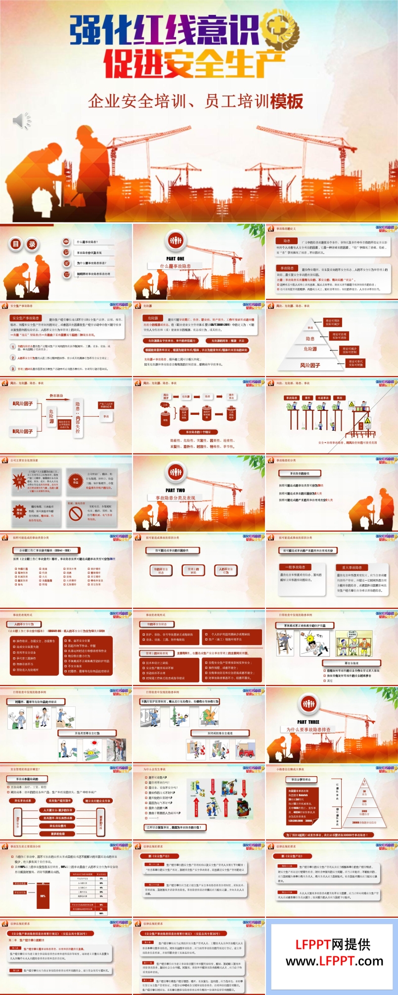 安全生产培训PPT模板
