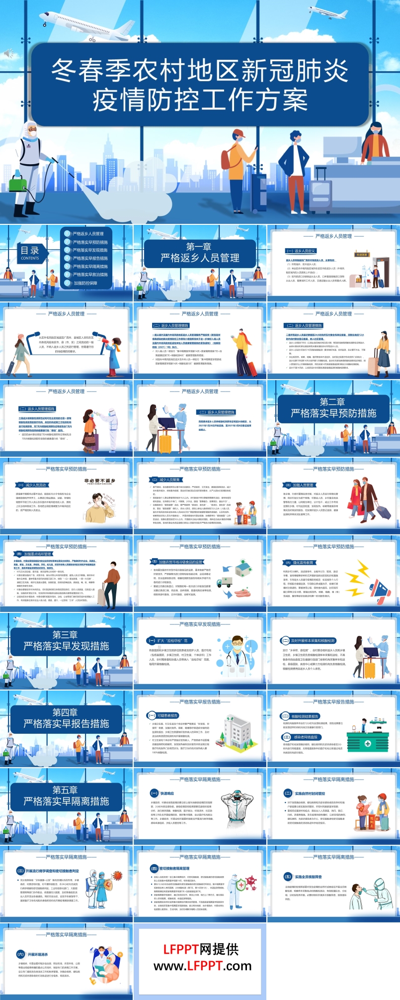疫情防控工作方案和应急预案PPT