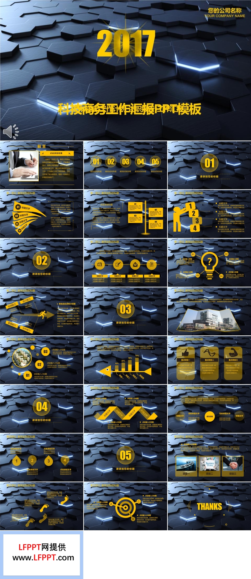 科技科幻風(fēng)格商務(wù)總結(jié)匯報PP模板