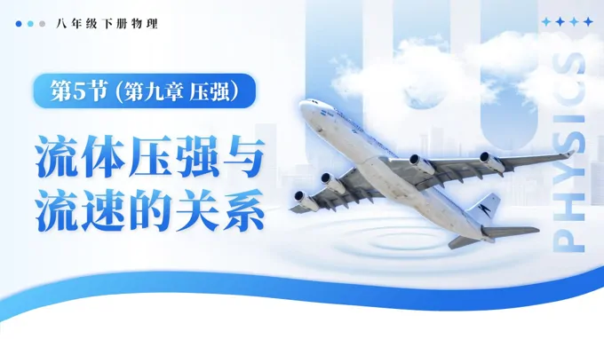 9.5 流體壓強(qiáng)與流速的關(guān)系八年級(jí)下冊(cè)物理第9章PPT課件（導(dǎo)學(xué)案+分層作業(yè)）