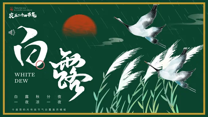 传统节气白露介绍PPT
