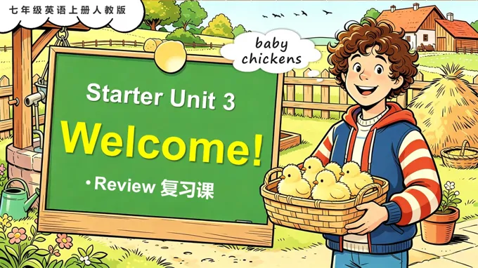 Starter Unit 3 单元复习七年级英语上册人教PPT课件（含知识清单）