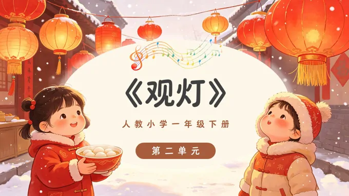 一年级音乐下册人教 第六单元《观灯》ppt课件（教案）