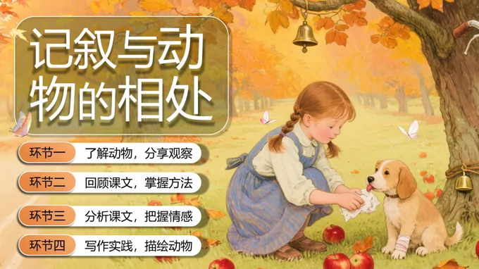 《任务三：记叙与动物的相处》部编语文七年级上册PPT课件含教案