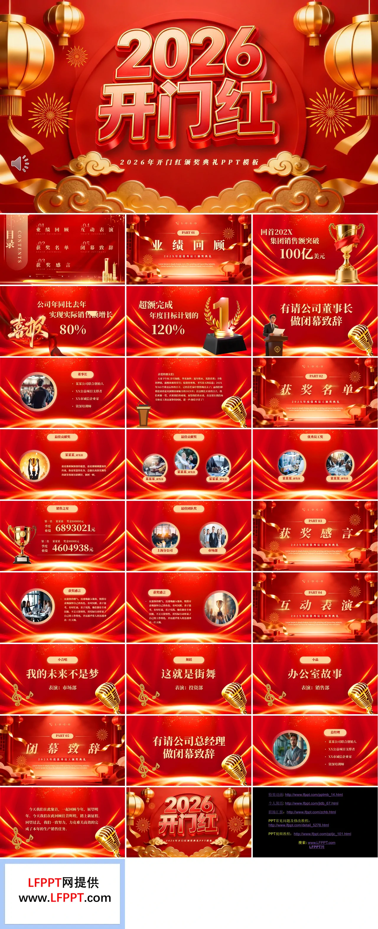 2026开门红企业年会颁奖典PPT含讲稿