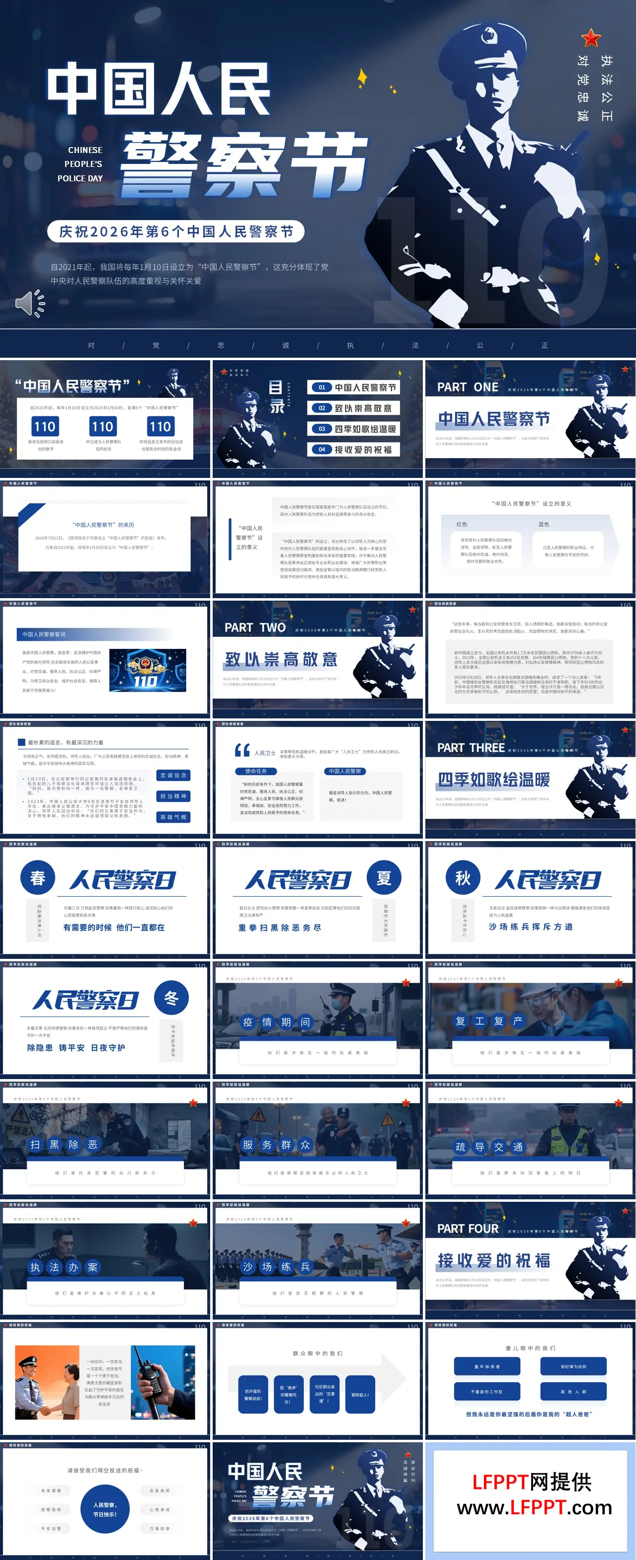 中国人民警察节介绍PPT含讲稿
