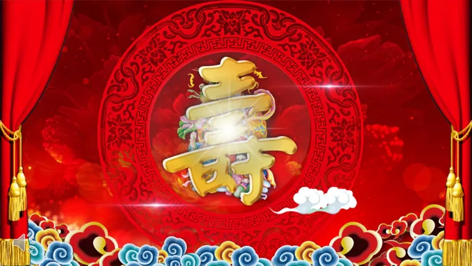 祝寿生日贺卡PPT模板