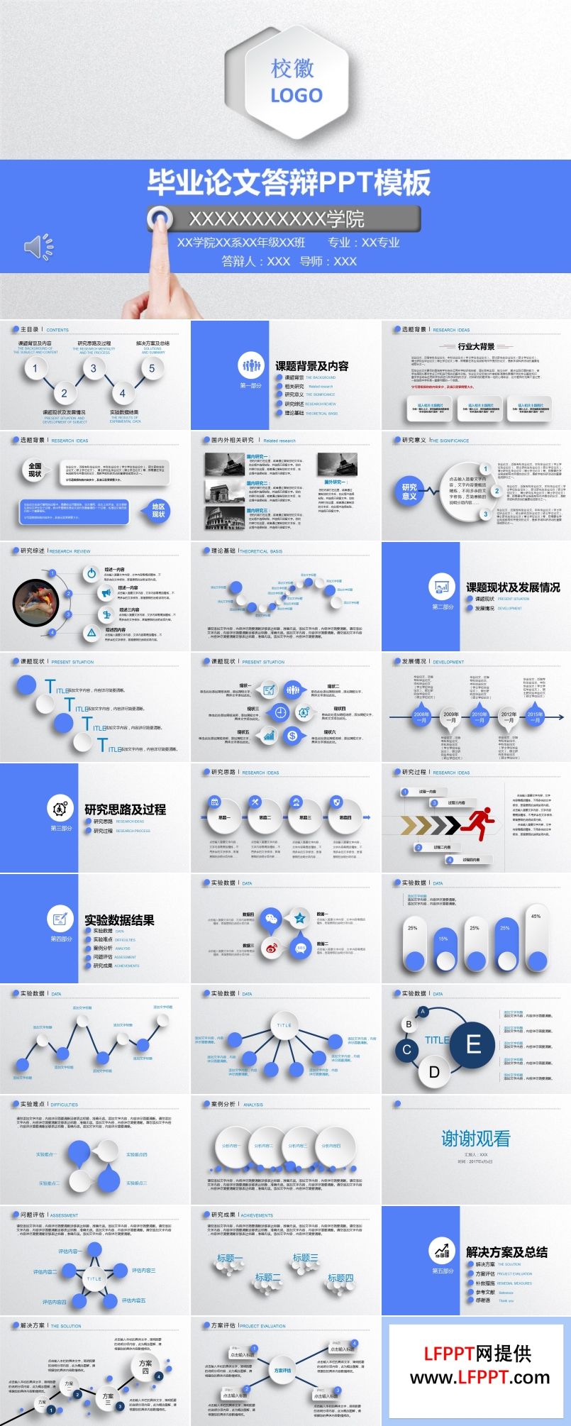 毕业论文答辩PPT模板