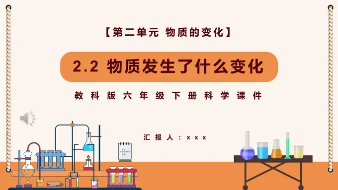 物质发生了什么变化课件PPT模板教科版六年级科学下册