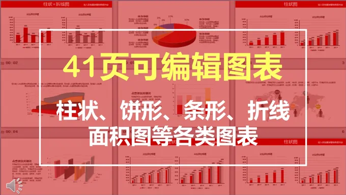 可编辑数据图表PPT