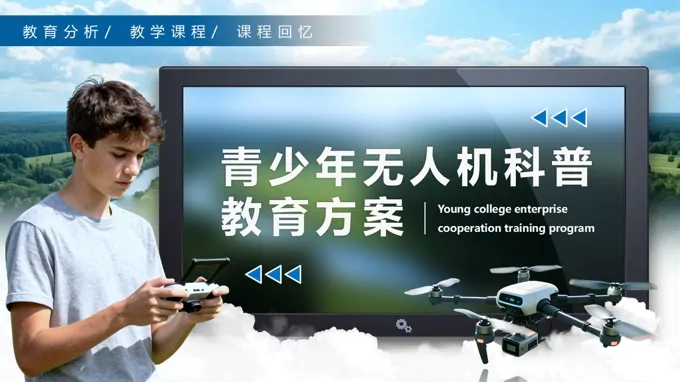 青少年无人机科普教育方案PPT课件含讲稿