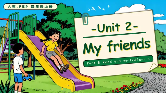 Unit 2 第6课时 Part B Read and write Part C  人教PEP四年级英语上册PPT课件含教案