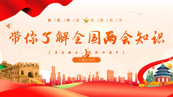 全国两会知识点PPT