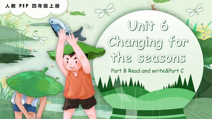 Unit 6 第6课时 Part B Read and write Part C 人教PEP四年级上册PPT课件含教案