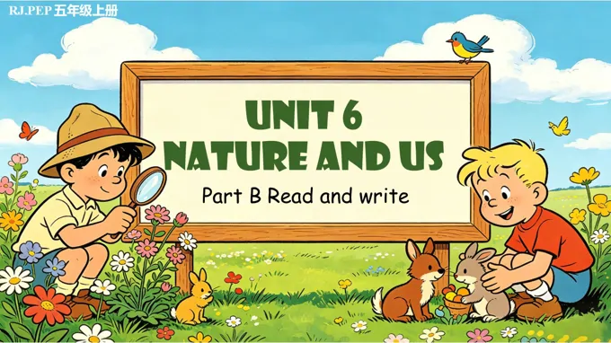 五年级英语上册人教PEP Unit 6 第6课时 Part B Read and write ppt课件(教案)