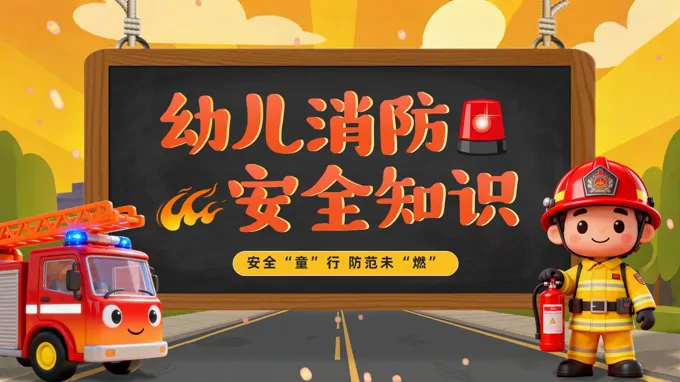 幼儿消防安全主题班会PPT含讲稿