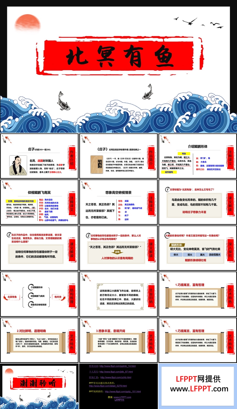 初中语文八年级下册《北冥有鱼》教育教学课件PPT