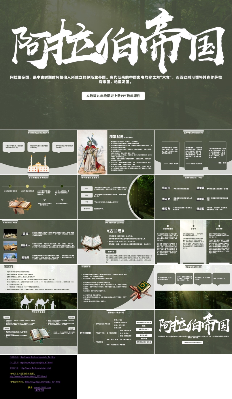 人教版九年级历史上册《阿拉伯帝国》PPT教学课件