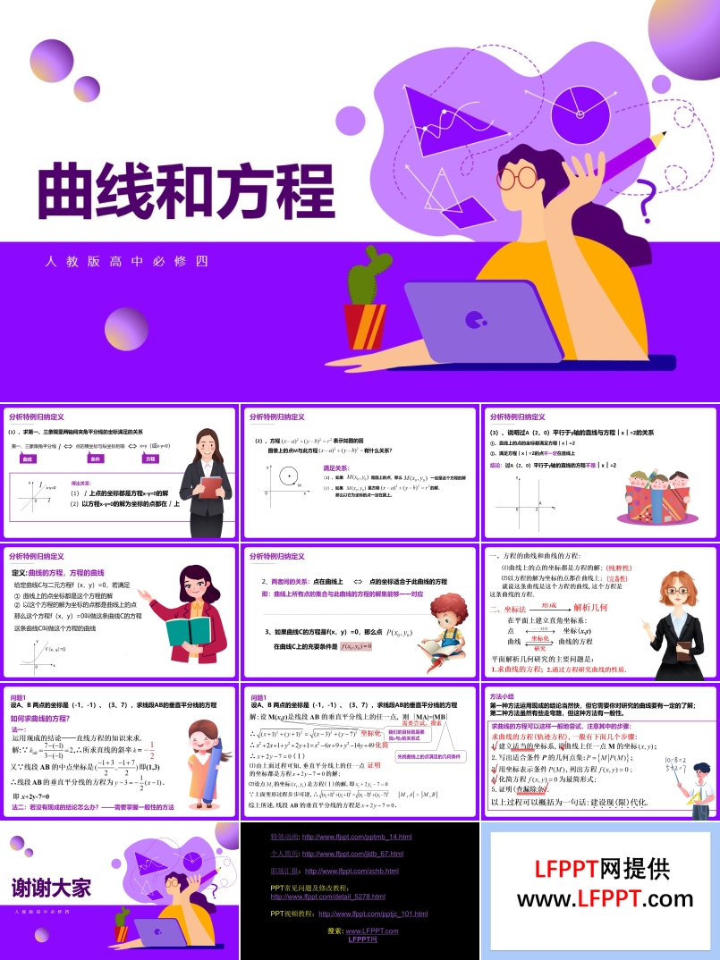 高中数学人教版高二必修《曲线与方程》教育教学课件PPT