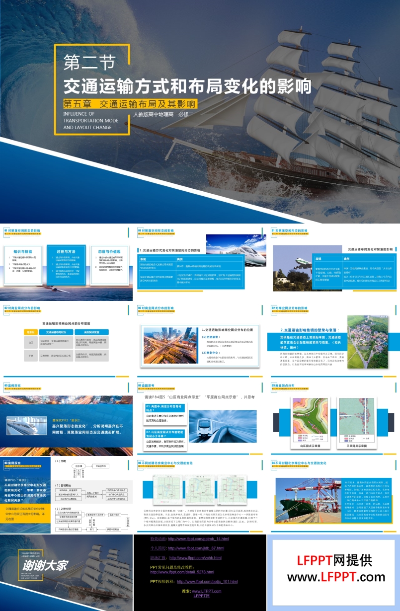 高中地理人教版高一必修二《交通运输方式和布局变化的影响》课件PPT