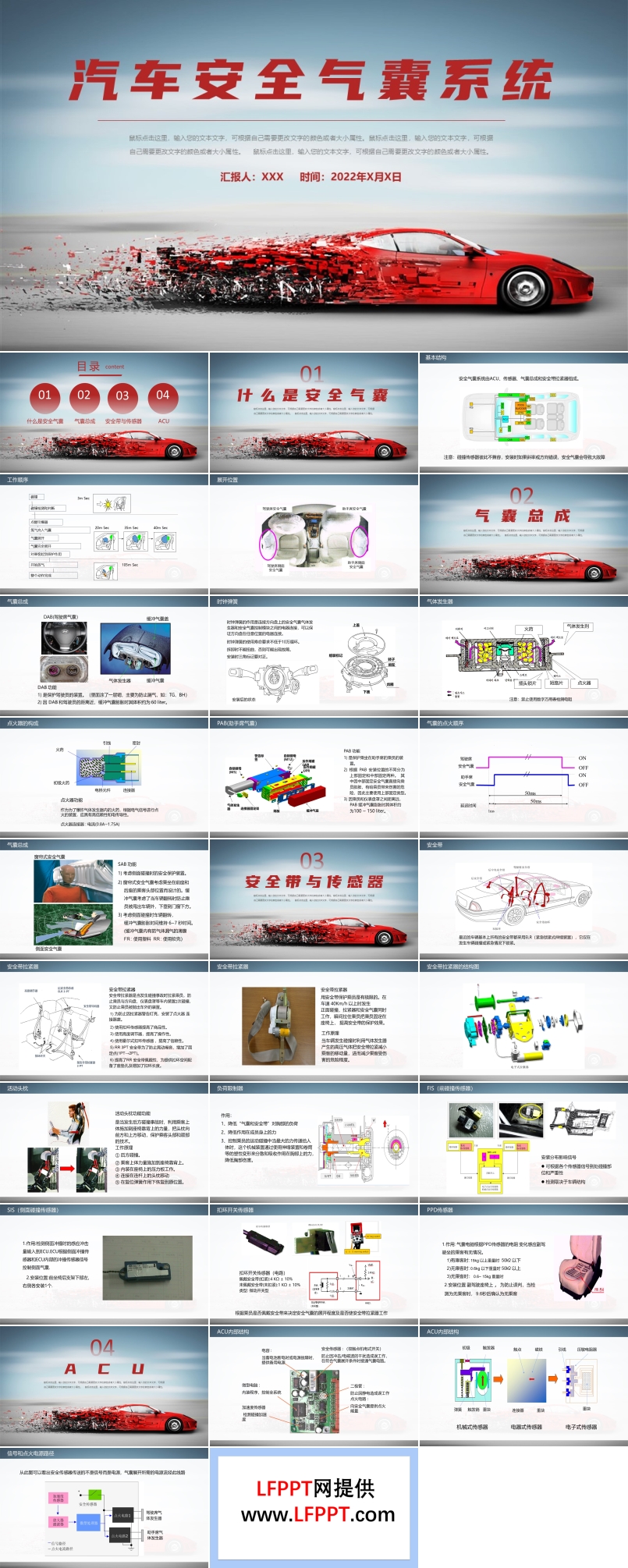 汽车安全气囊系统介绍PPT课件模板