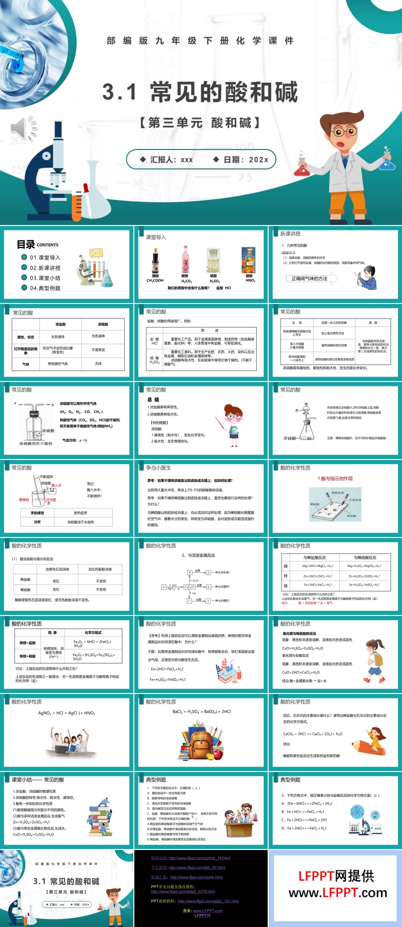 常见的酸和碱课件PPT模板部编版九年级化学下册