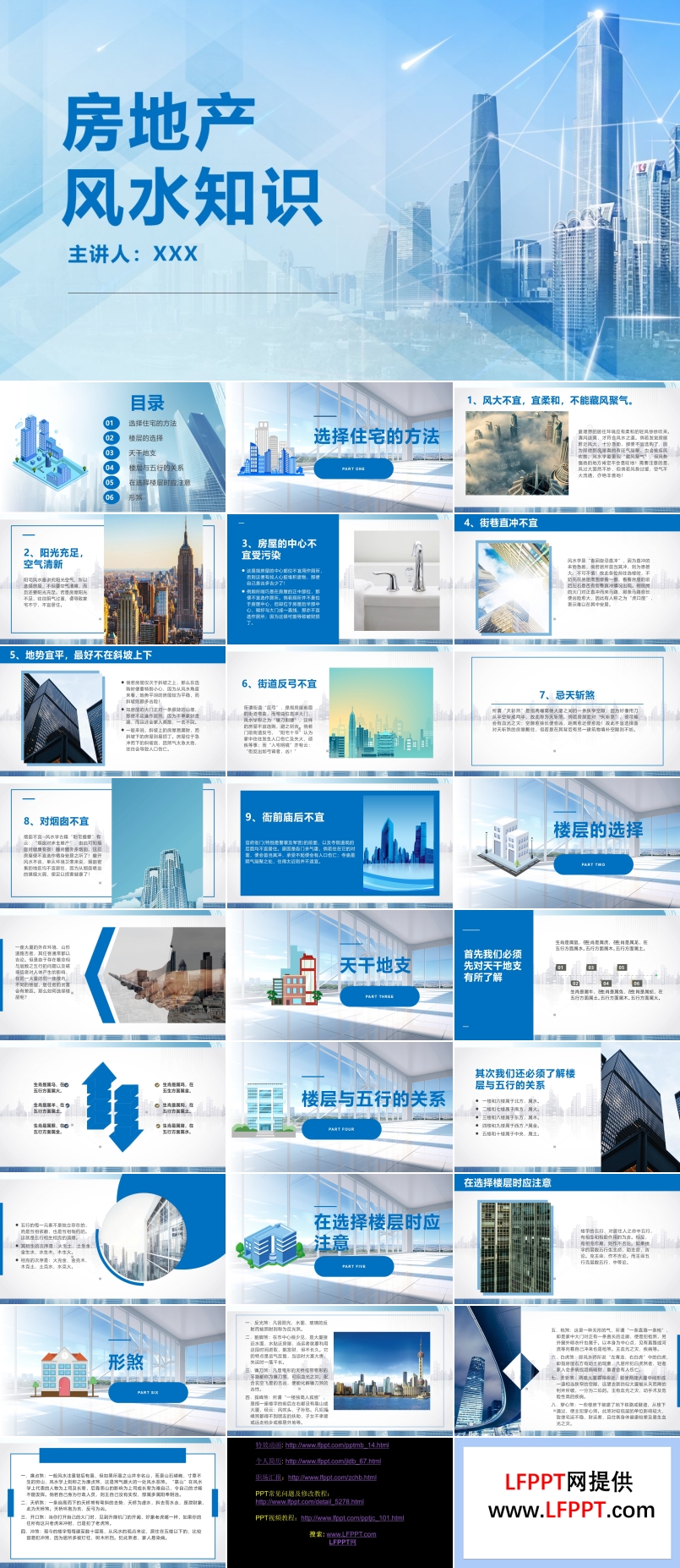 房地产风水知识课件PPT模板