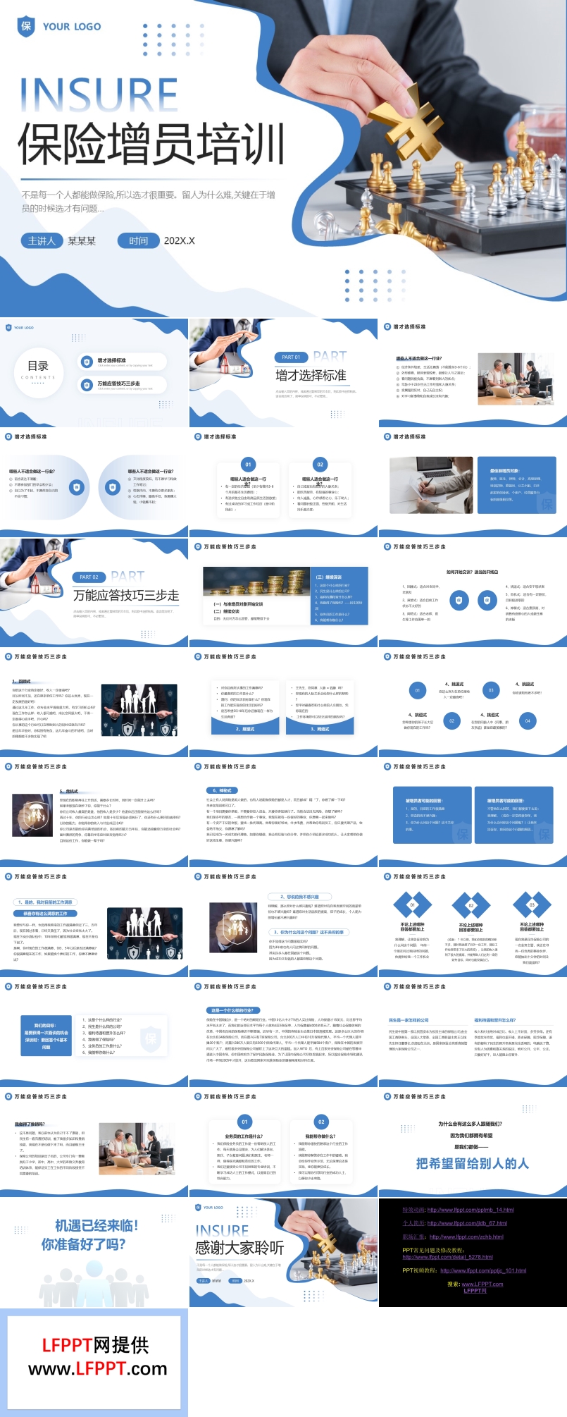 保险增员培训课件PPT模板