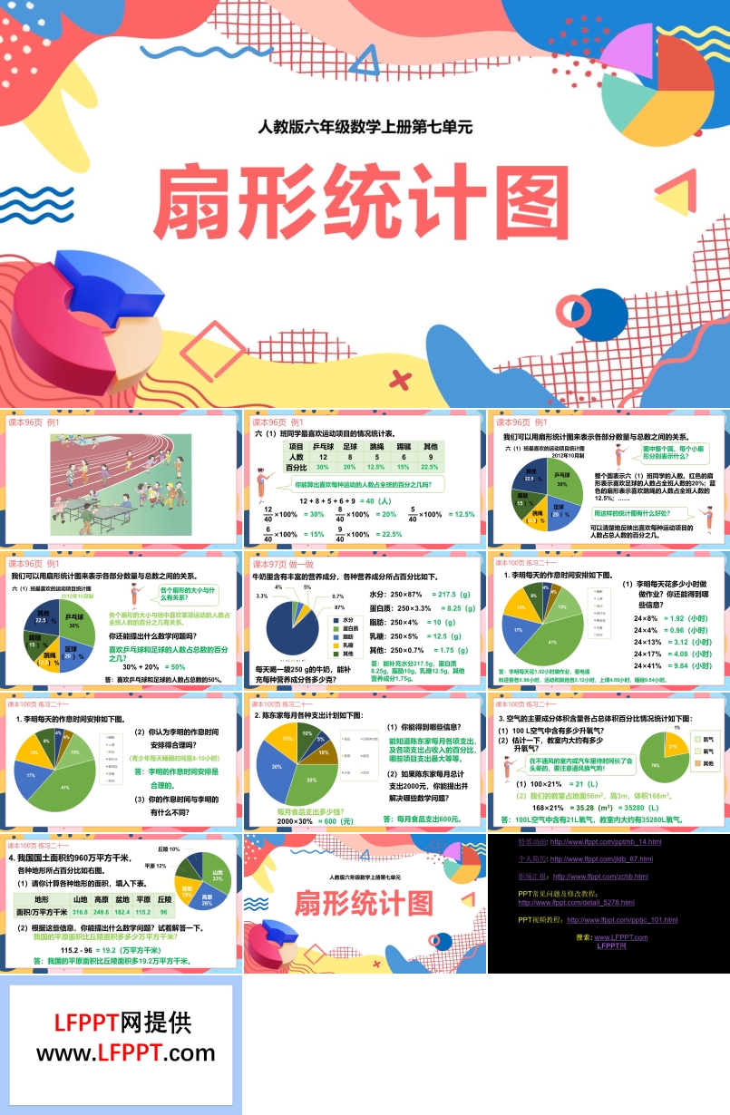 扇形统计图PPT课件人教版六年级数学上册