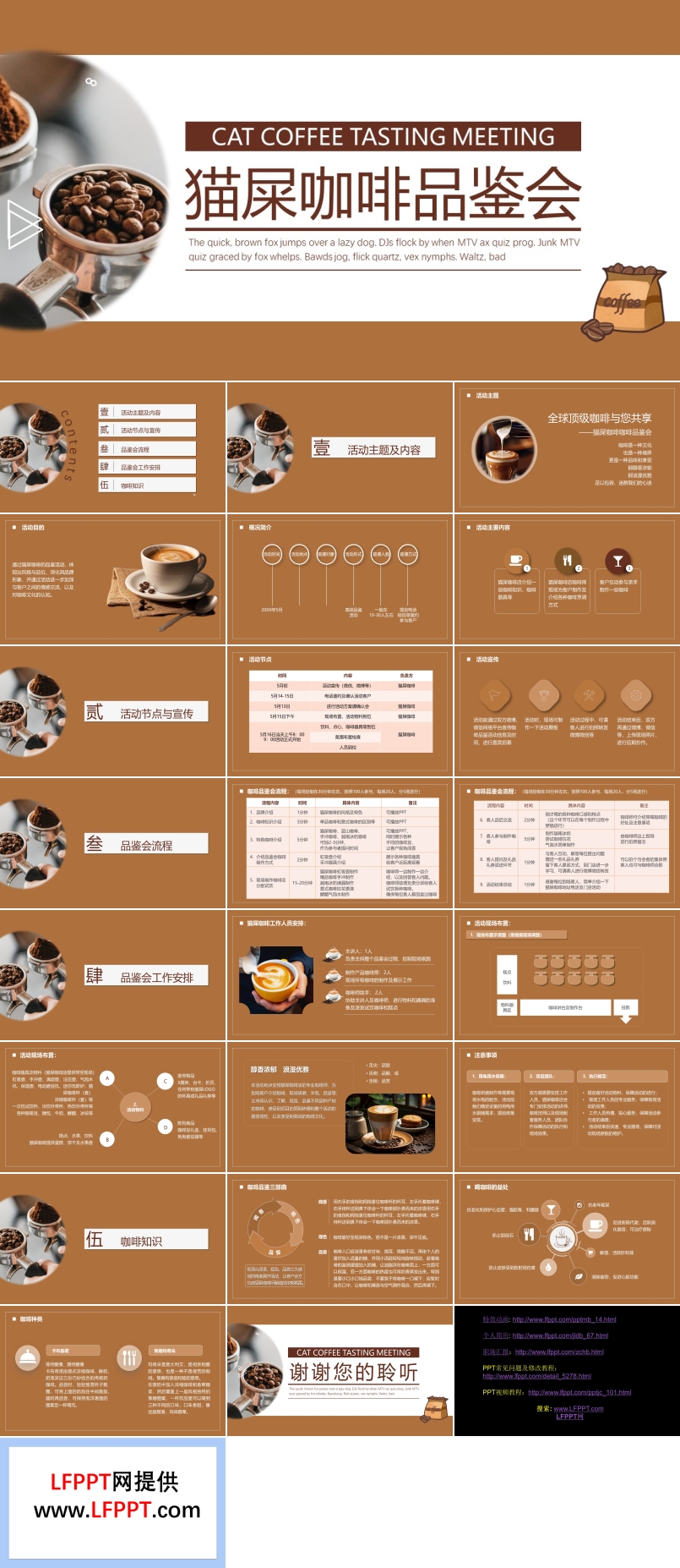猫屎咖啡品鉴会课件PPT模板