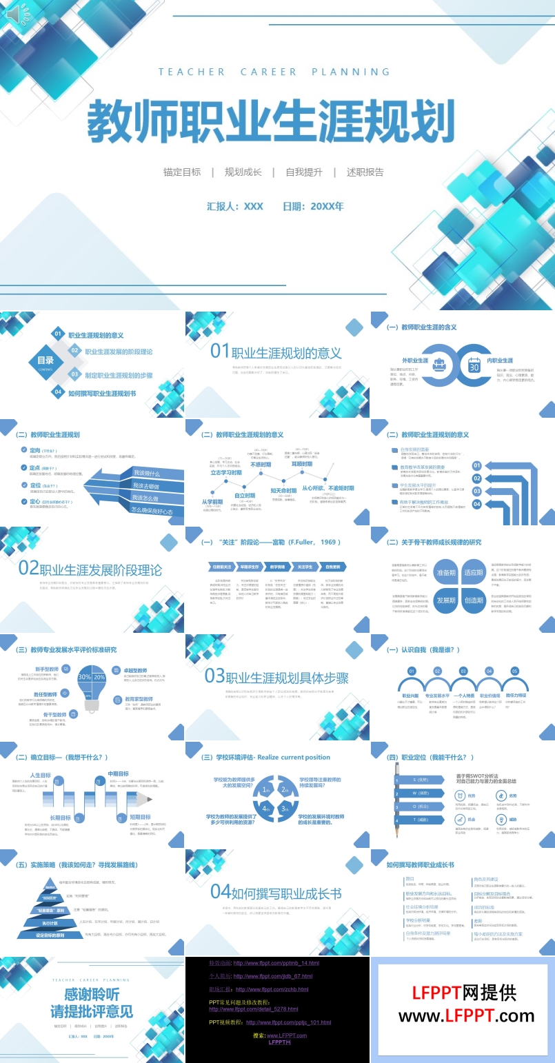 教师职业生涯规划PPT课件