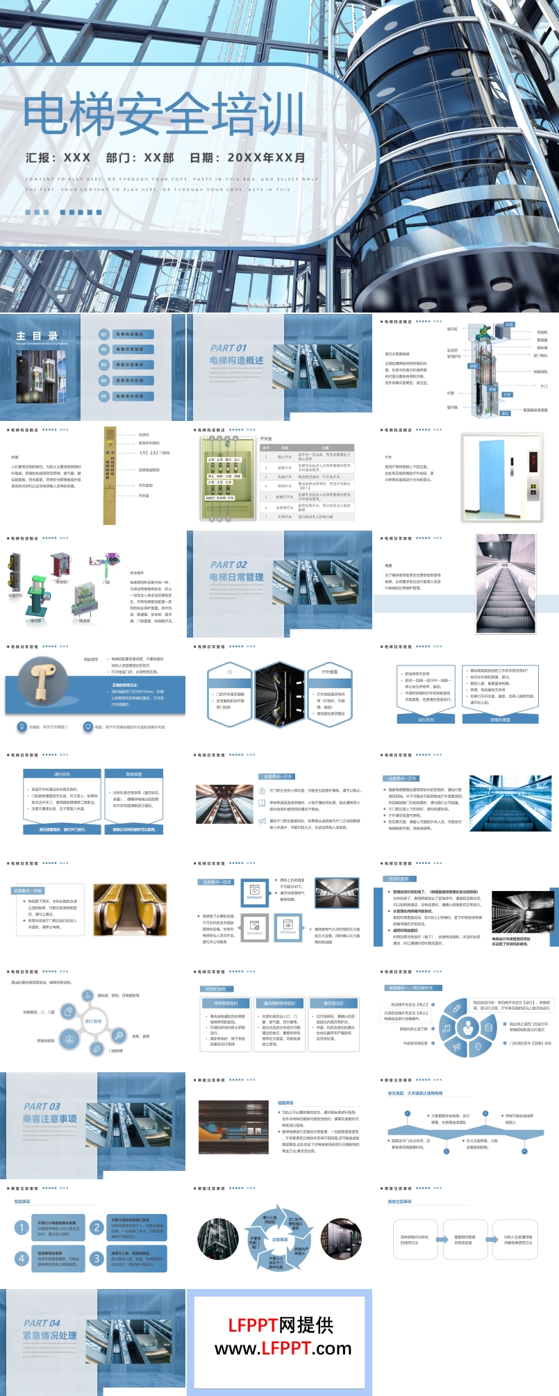 电梯安全知识培训PPT课件