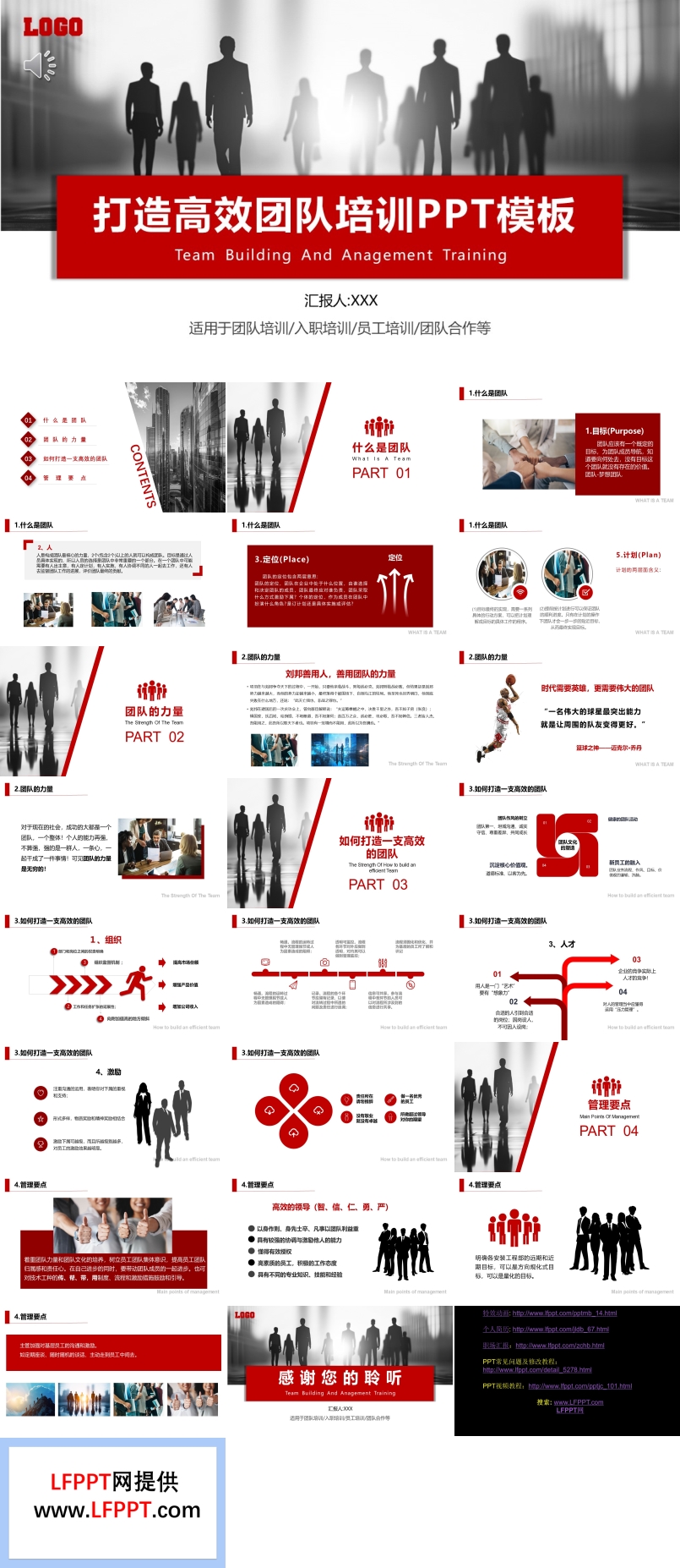 打造高效团队培训PPT模板