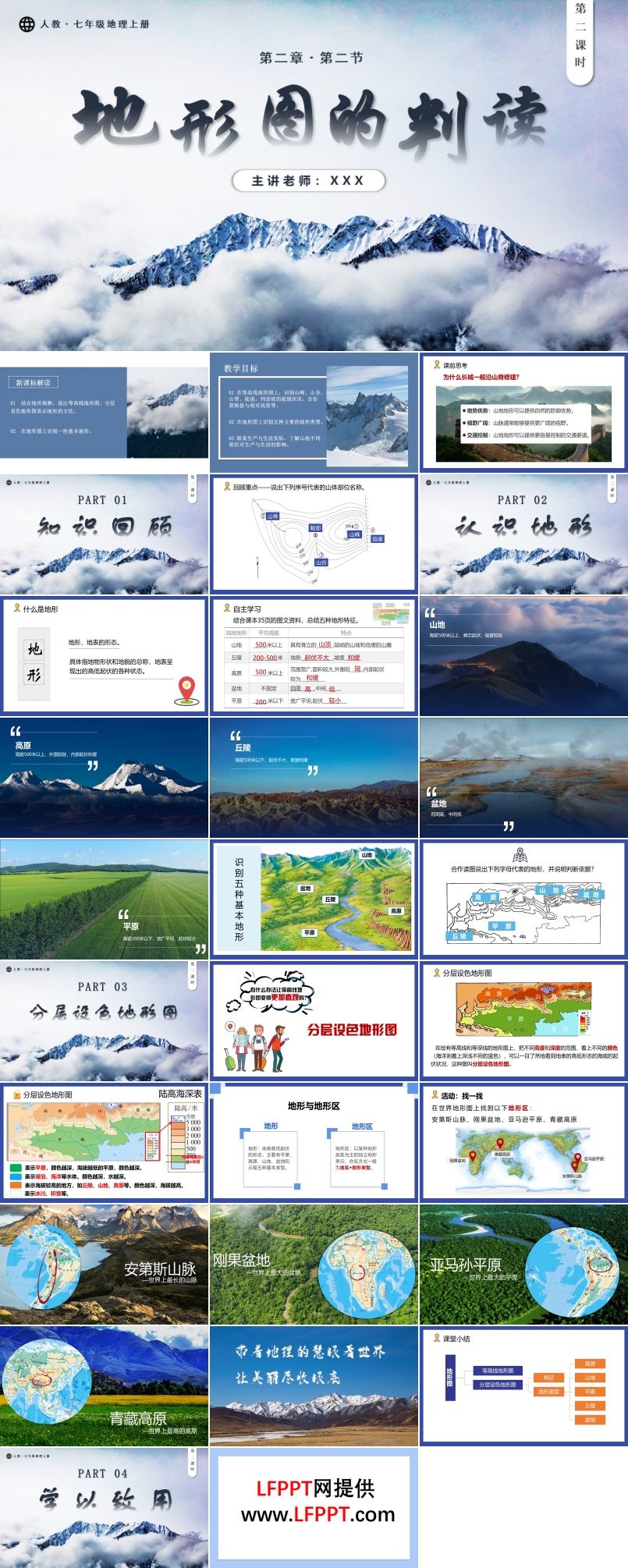 2.2.2地形图的判读（第2课时）人教七年级地理上册PPT课件含教案