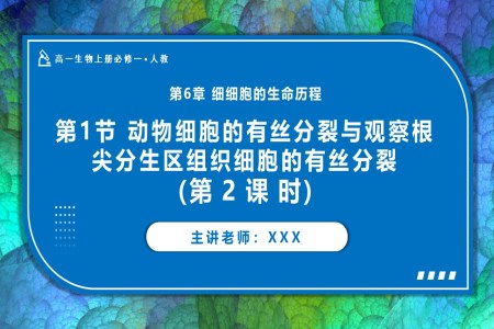 6.1细胞的增殖（第2课时）高一人教生物上册必修一PPT课件含教案