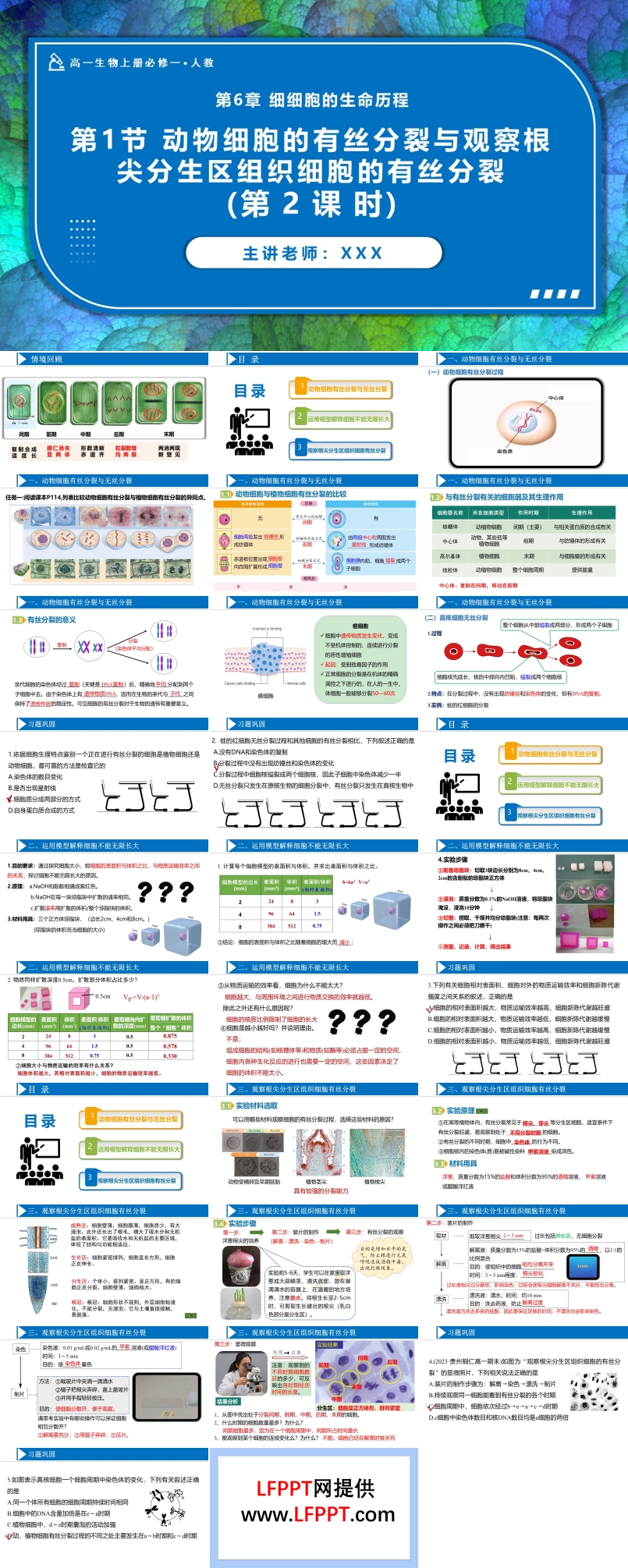 6.1细胞的增殖（第2课时）高一人教生物上册必修一PPT课件含教案