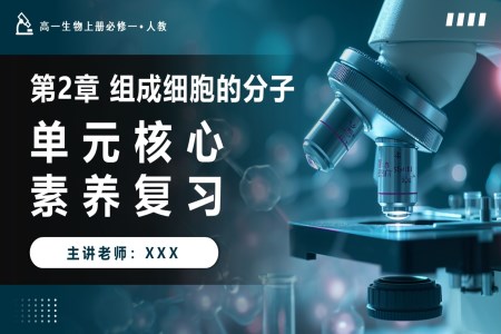 第2章组成细胞的分子单元复习课件高一人教生物上册必修一PPT课件含教案