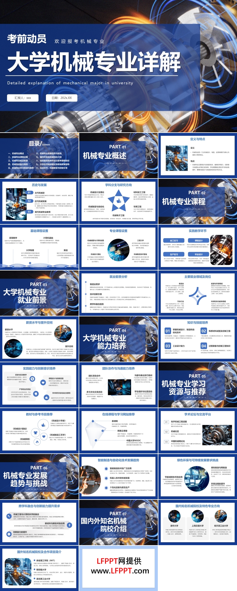 大学机械专业详解专业报考PPT课件含讲稿