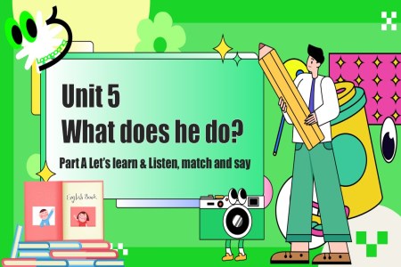 Part A Let's learn&Listen, match and say人教六年级英语上册Unit5第1课时PPT课件含教案