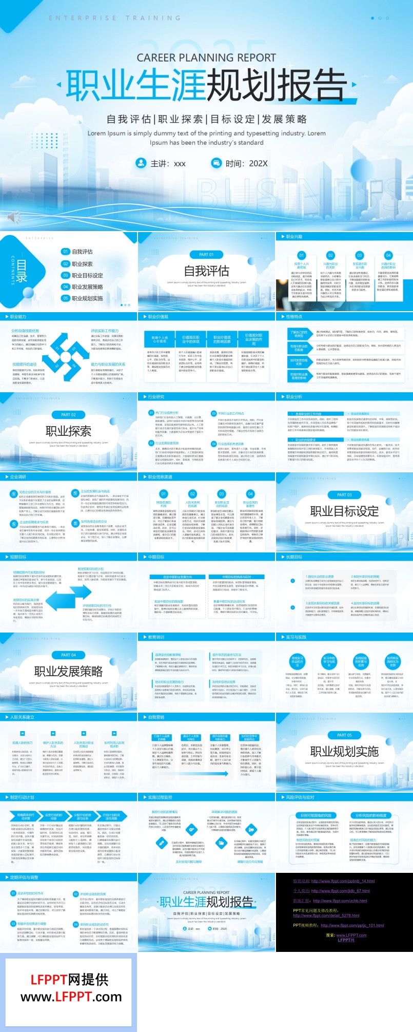 职业生涯规划报告培训PPT含讲稿