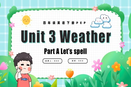 Unit3第3课时PartA Let's spell四年级英语下册PPT课件含教案