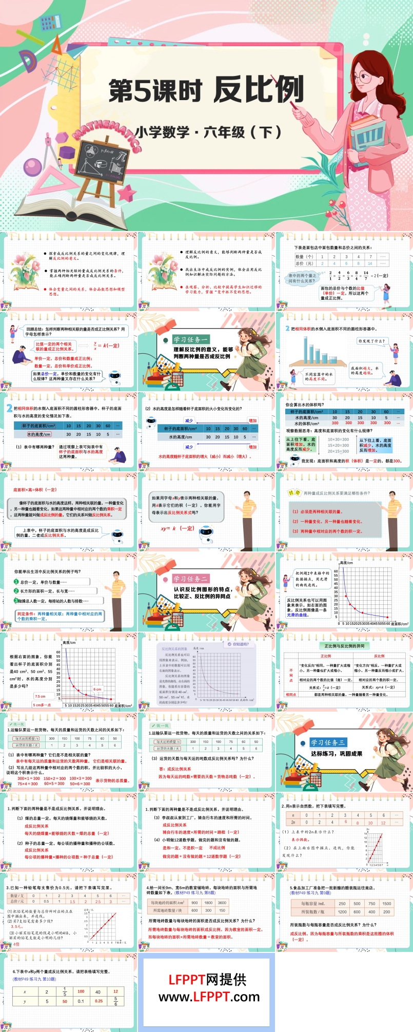 《反比例》部编小学数学六年级下册PPT课件含教案